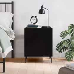 VidaXL 827598 nightstand/bedside table Black