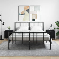 VidaXL 827599 nightstand/bedside table Black