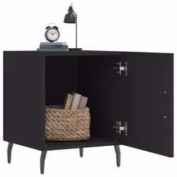VidaXL 827599 nightstand/bedside table Black