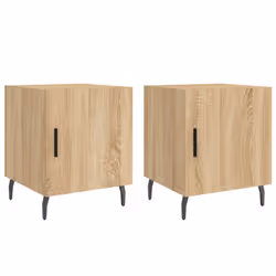VidaXL 827603, Oak, Aluminium, Iron, Wood, 400 mm, 400 mm, 500 mm, 2 pc(s)