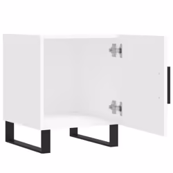 vidaXL Bedside Cabinets Bedside Table 2 pcs Concrete Grey Engineered Wood - white, 2 pcs - Additional view 4