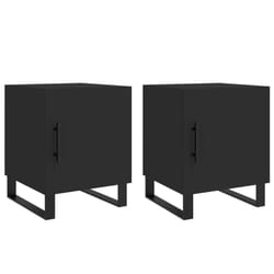 VidaXL 827615 nightstand/bedside table Black