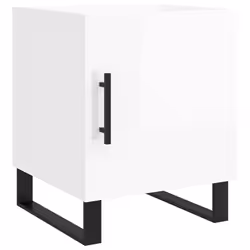 VidaXL 827616, White, Iron, Wood, 400 mm, 400 mm, 500 mm, 1 pc(s)