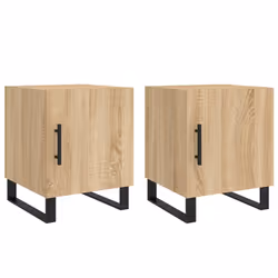VidaXL 827619, Oak, Iron, Wood, 400 mm, 400 mm, 500 mm, 2 pc(s)