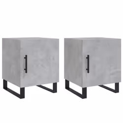 VidaXL 827621, Concrete colour, Iron, Wood, 400 mm, 400 mm, 500 mm, 2 pc(s)
