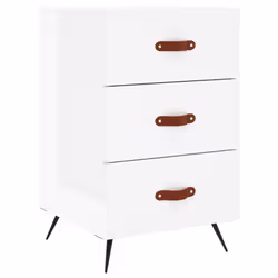 VidaXL 827630, White, Iron, Polyurethane (PU), Wood, 400 mm, 400 mm, 660 mm, 1 pc(s)