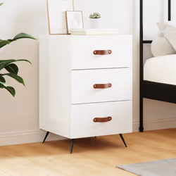 VidaXL 827630 nightstand/bedside table White