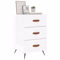 VidaXL 827630 nightstand/bedside table White - Additional view 4