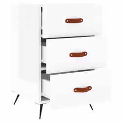 VidaXL 827630 nightstand/bedside table White - Additional view 5