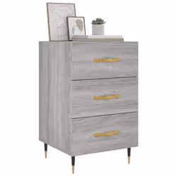 vidaXL Bedside Cabinets Side Table Bedstand Nightstand 2 pcs Engineered Wood - grey sonoma - Additional view 2