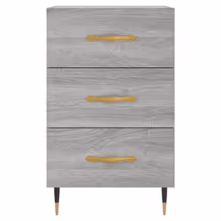 vidaXL Bedside Cabinets Side Table Bedstand Nightstand 2 pcs Engineered Wood - grey sonoma - Additional view 4