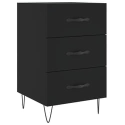 VidaXL 827653 nightstand/bedside table Black