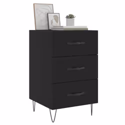 VidaXL 827653 nightstand/bedside table Black