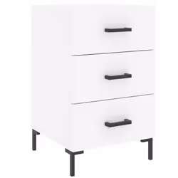 VidaXL 827660, White, Iron, Wood, 400 mm, 400 mm, 660 mm, 1 pc(s)