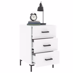 VidaXL 827660 nightstand/bedside table White - Additional view 4
