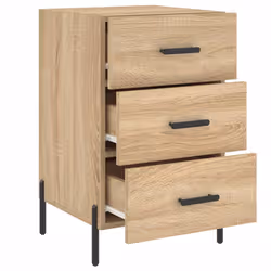 VidaXL 827671 nightstand/bedside table Oak - Additional view 7