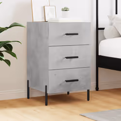 VidaXL 827672 nightstand/bedside table Concrete colour