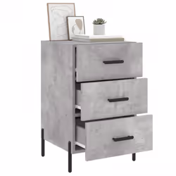 VidaXL 827672 nightstand/bedside table Concrete colour - Additional view 4