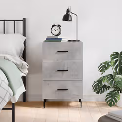 VidaXL 827682 nightstand/bedside table Grey, Oak - Additional view 2
