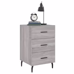VidaXL 827682 nightstand/bedside table Grey, Oak - Additional view 3