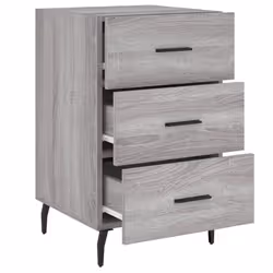 VidaXL 827682 nightstand/bedside table Grey, Oak - Additional view 7