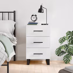 VidaXL 827684 nightstand/bedside table White - Additional view 2