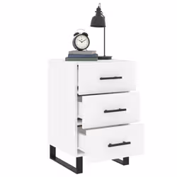 VidaXL 827684 nightstand/bedside table White - Additional view 4