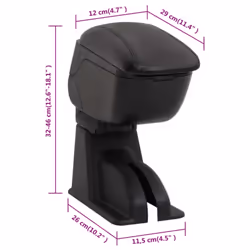 lada granta (2012-2018)) vidaXL Car Armrest Center Console for Car Armrest Box Armrest Pad Elbow Rest - lada kalina i ii (2012-2018 - Additional view 3
