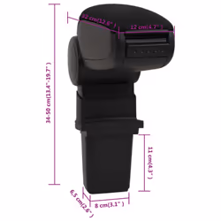 ) vidaXL Car Armrest Center Console for Car Armrest Box Armrest Pad Elbow Rest - honda fit/jazz (2008