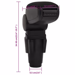 ) vidaXL Car Armrest Center Console for Car Armrest Box Armrest Pad Elbow Rest - dacia sandero (2018