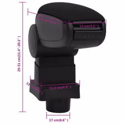 /citroen c4) vidaXL Car Armrest Center Console for Car Armrest Box Armrest Pad Elbow Rest - citroen c-quatre (2009 - Additional view 9