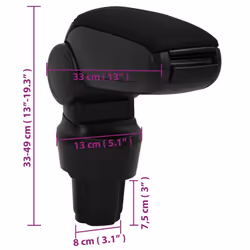 ) vidaXL Car Armrest Center Console for Car Armrest Box Armrest Pad Elbow Rest - volkswagen up (3 and 5 doors - Additional view 3