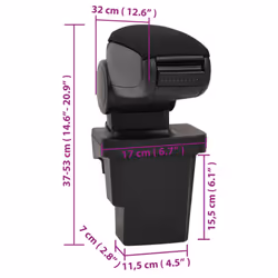 ) vidaXL Car Armrest Center Console for Car Armrest Box Armrest Pad Elbow Rest - ford focus iii (2012-2015