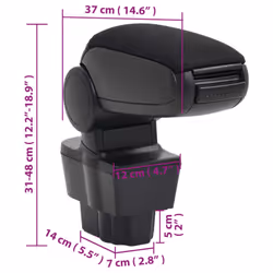 ) vidaXL Car Armrest Center Console for Car Armrest Box Armrest Pad Elbow Rest - opel corsa d (2007-2014 - Additional view 9