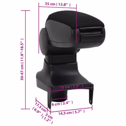 ) vidaXL Car Armrest Center Console for Car Armrest Box Armrest Pad Elbow Rest - renault clio lhd mk4 (2013
