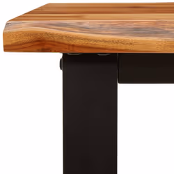 vidaXL Bench Dining Bench with Live Edge Wooden Bench Chair Solid Wood Acacia - Additional view 7