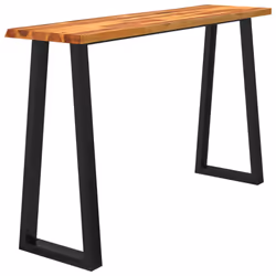 vidaXL Console Table Side Table with Live Edge Sofa Table Solid Wood Acacia - Additional view 2