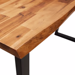 vidaXL Console Table Side Table with Live Edge Sofa Table Solid Wood Acacia - Additional view 6