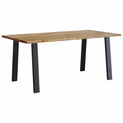 vidaXL Dining Table Dinner Table Wooden Table Kitchen Table Solid Wood Acacia - 150 x 90 x 75 cm