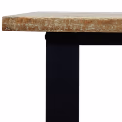 vidaXL Dining Table Dinner Table Wooden Table Kitchen Table Solid Wood Acacia - 150 x 90 x 75 cm - Additional view 7