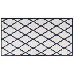 vidaXL Outdoor Rug Floor Carpet Door Mat Washable Floor Rug Reversible Design - navy, 80 x 150 cm