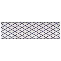 vidaXL Outdoor Rug Floor Carpet Door Mat Washable Floor Rug Reversible Design - navy, 80 x 250 cm
