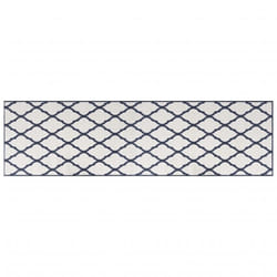 vidaXL Outdoor Rug Floor Carpet Door Mat Washable Floor Rug Reversible Design - navy, 80 x 250 cm