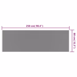 vidaXL Outdoor Rug Floor Carpet Door Mat Washable Floor Rug Reversible Design - navy, 80 x 250 cm