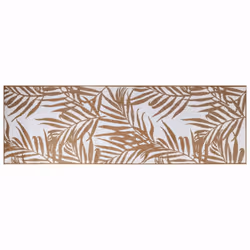 vidaXL Outdoor Rug Floor Carpet Door Mat Washable Floor Rug Reversible Design - brown and white, 80 x 250 cm