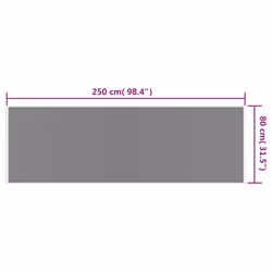 vidaXL Outdoor Rug Floor Carpet Door Mat Washable Floor Rug Reversible Design - brown and white, 80 x 250 cm