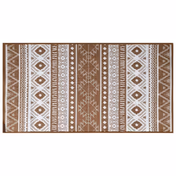 vidaXL Outdoor Rug Floor Carpet Door Mat Washable Floor Rug Reversible Design - brown, 80 x 150 cm
