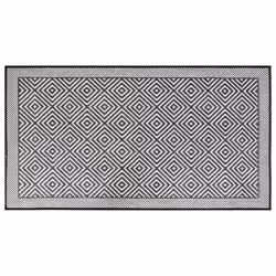 vidaXL Outdoor Rug Floor Carpet Door Mat Washable Floor Rug Reversible Design - grey, 80 x 150 cm