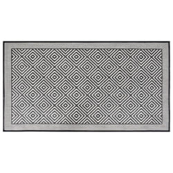 vidaXL Outdoor Rug Floor Carpet Door Mat Washable Floor Rug Reversible Design - grey, 80 x 150 cm