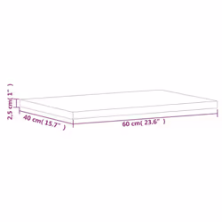 vidaXL Table Top Replacement Dining Table Top Rectangular Solid Wood Beech - Additional view 6